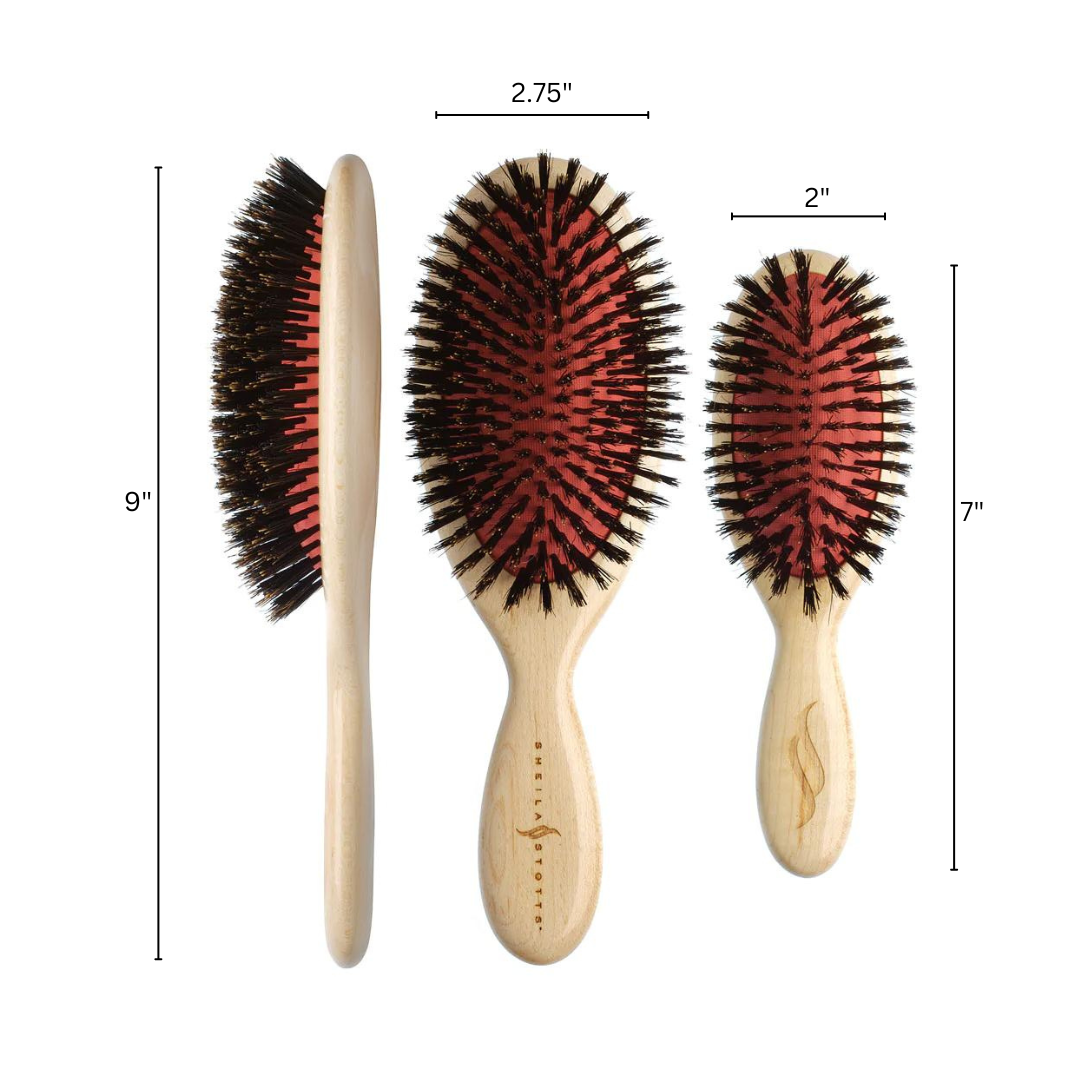 Sheila Stotts Natural Boar Bristle Brush Bundle