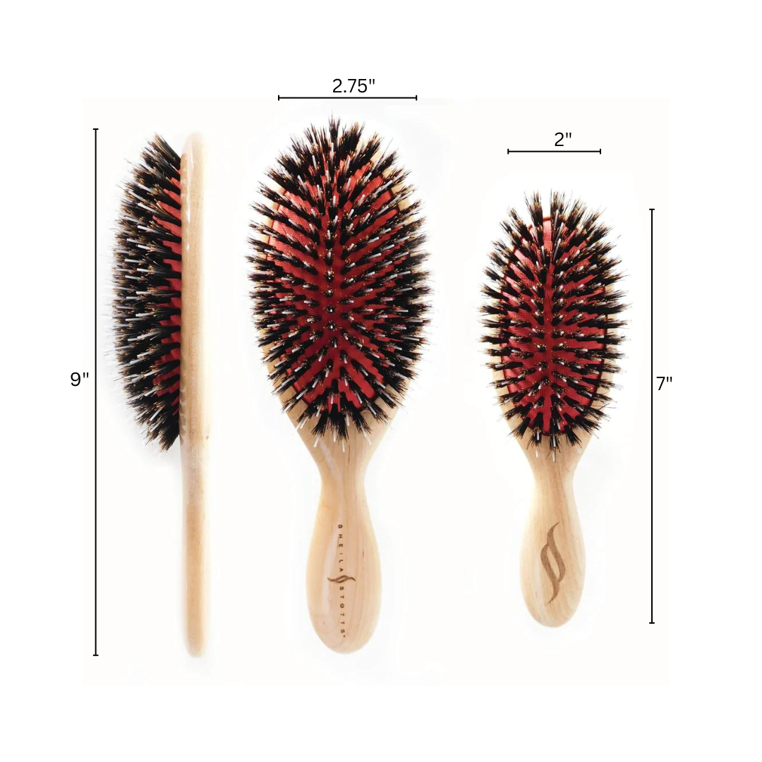 Sheila Stotts Mixed Natural Boar & Nylon Bristle Brush Bundle