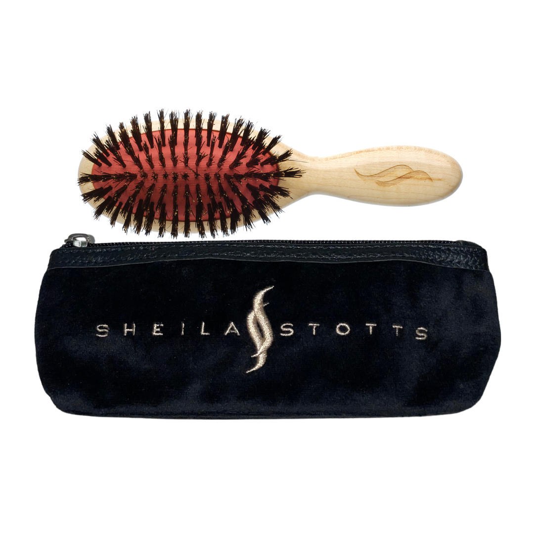 Sheila Stotts Embroidered Velour Pouch