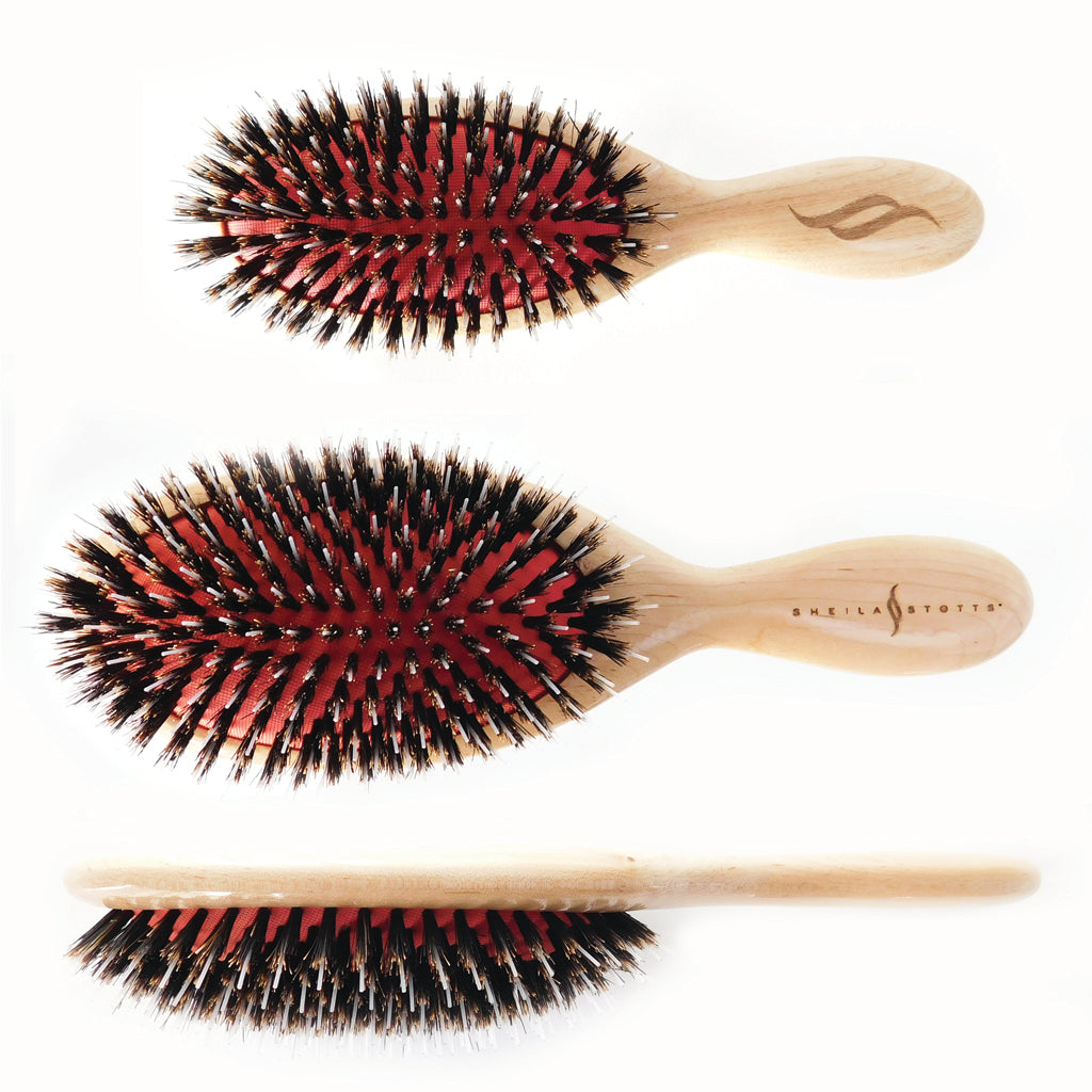 Sheila Stotts Mixed Natural Boar & Nylon Bristle Brush